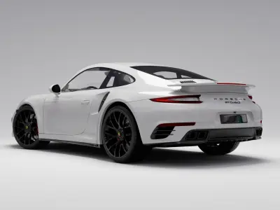 Porsche 911 Turbo Coupe S Fully Rigged for blender 3D model