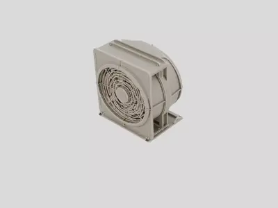 Industrial Factory Ventilation Fan Stand for 3D print 3D model