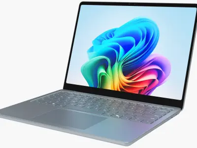 Microsoft Surface Laptop 13 Ocean Rigged 3D model