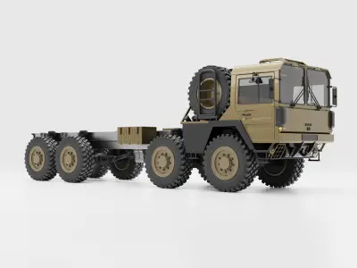 MAN KAT1 3D Model - 4x4 6x6 and 8x8 Trucks 3D model