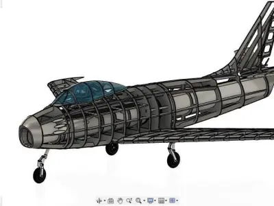 F86 Sabre 3D model