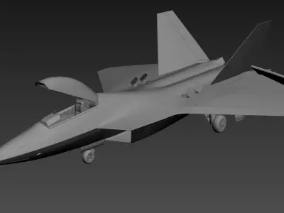 F-22 Raptor 3D model shop