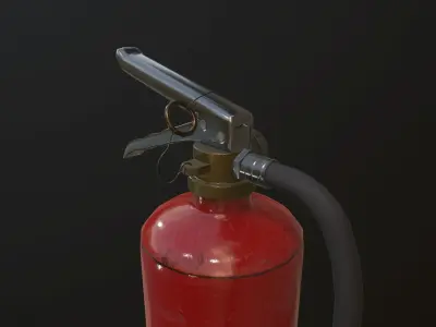 Fire extinguisher Low-poly 3D model 13