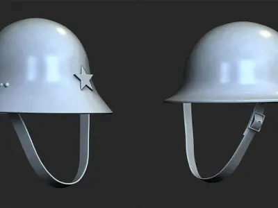 17 Army Helmet Base Mesh  Low-poly 3D model