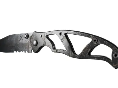 Tactical Combat Knife Free low-poly 3D model
