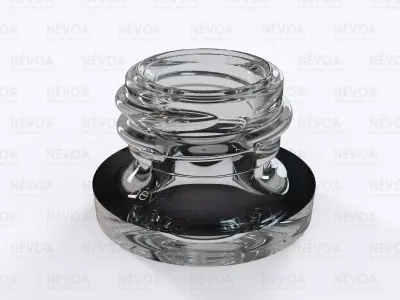 Glass finish - GME 40 20 - 13 mm - RG - Screw neck without AB 3D model