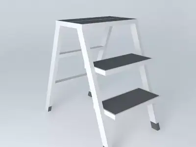 escada doméstica pequena Free 3D model