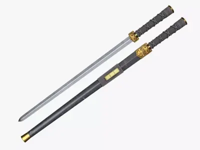 Xiaxue Han sword 3D model
