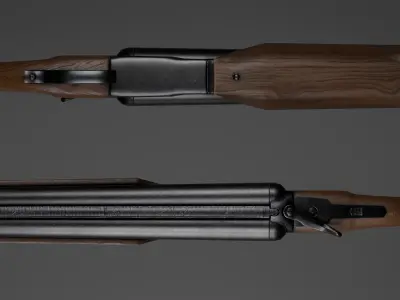 Western Sawed-off Low-poly 3D model