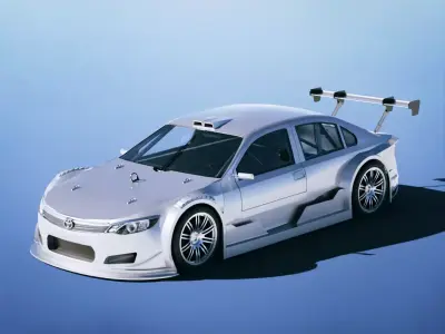 Toyota Camry Touring Race 2018 Low-poly 3D model