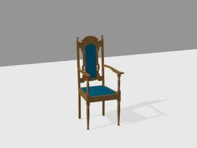 Antique Dining Room Suite 3D model