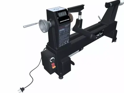 Lathe Machine - Rox Wood 0179 3D model