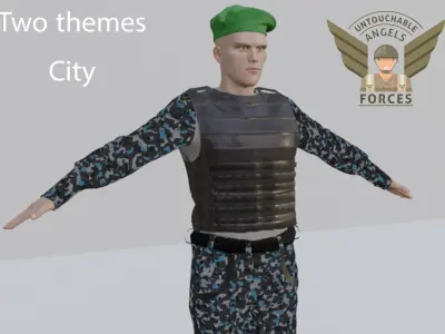 Commando 3D model