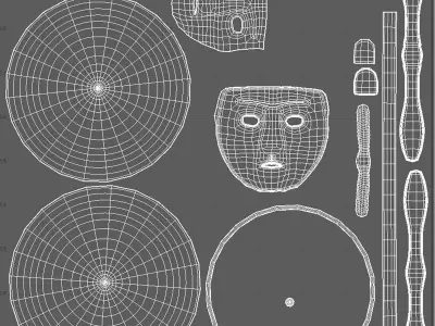Eastern or Northern helmet 3D model