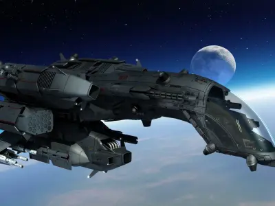 Dragonfly Robotic Fighter Drone 3D model
