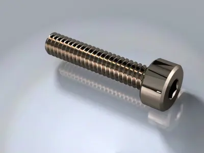 ALL METRIC HEX HEAD SCREWS IN ONE FILE 3D model