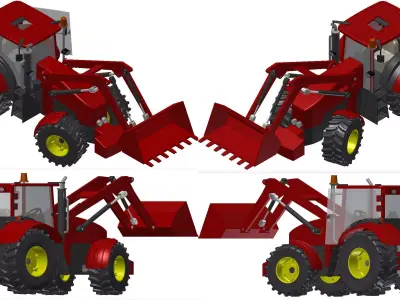 Heavy Equipment - excavator 01 3D model
