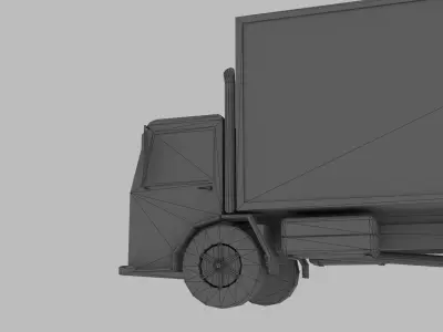 Low Poly Box Truck Low-poly 3D model by siebel3d