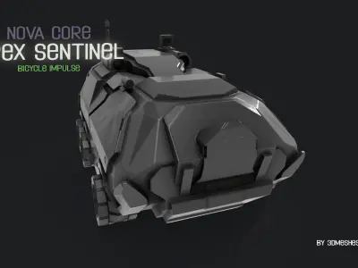 Nova Core - Apex Sentinel - Bicycle impulse  Low-poly 3D model