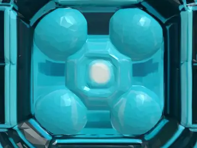 SciFi Energy Core Cube 3D model buy