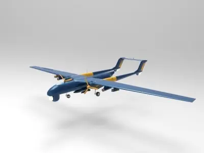 ANKA 2 UAV 3D model by Hafcoy