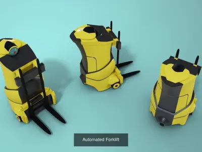 Warehouse assets collection 02 3D Model Pack