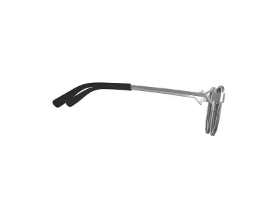 Silver Metal Sunglasses 3D model