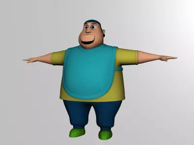 3D Stylized Character Model Low-poly 3D model