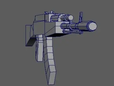 Weapon ak-47 Low-poly 3D model