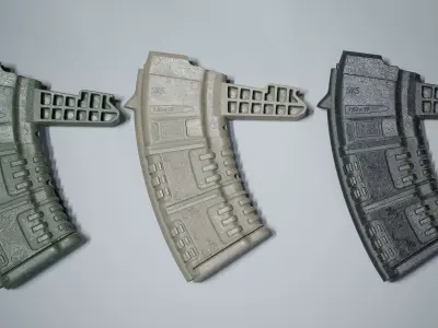 PBR pufgun SKS Magazine Low-poly 3D model