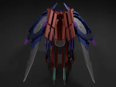 Eagle Robot Low-poly 3D model