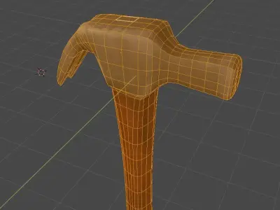 Hammer Low Poly Low-poly 3D model purchase