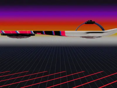 Power Shock Hoverboard  3D model