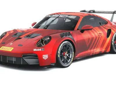 Porsche 911 Cup 2026 3D model