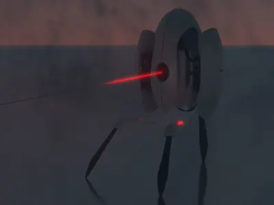 portal 2 turret 3D model