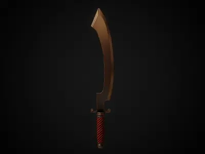 Khopesh Low-poly 3D model