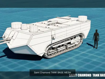 20 TANKS BASE MESHES VOL 2 3D Model Pack