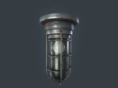 Bunker Light v2 Low-poly 3D model