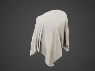 Cover Fabric Low Poly Game Ready Low-poly 3D model