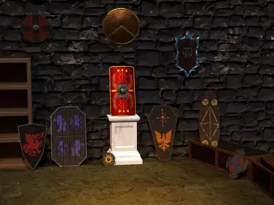 Medieval Shields Pack 3D model