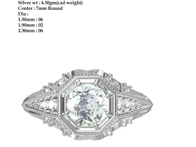 Wedding Ring  3D print model 234