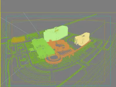 Hospital Building 3D model get