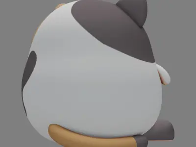 Plush Cat 3D model