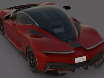 2019 Automobili Pininfarina Battista 3D Model  Italian Design 3D model