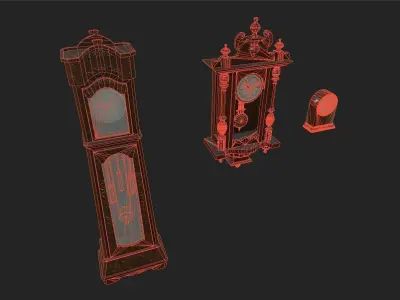 Vintage Props Pack Low-poly 3D model