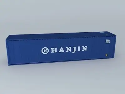 Hanjin Container 40 Free 3D model