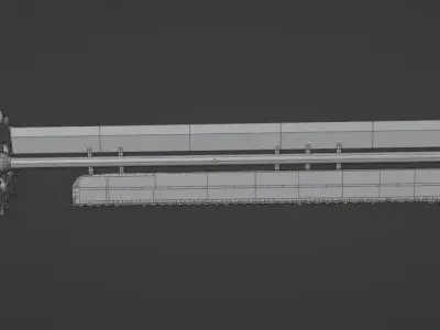 Sword post-apocalyptic 3D model