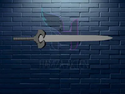 Sword Low Poly Low-poly 3D model get