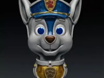 Paw Patrol 3D Bust Model 3D print model