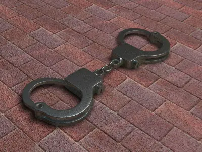 Handcuffs 3D model buy